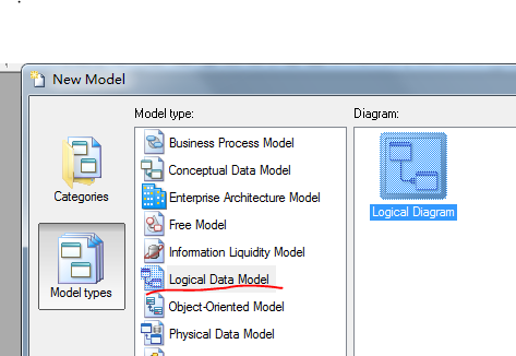 PowerDesigner之创建逻辑模型