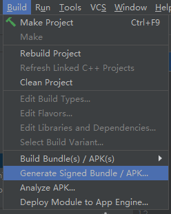 Android Studio 签名配置