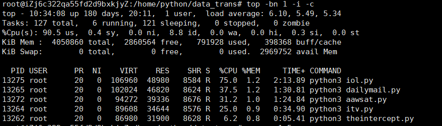 linux 查看 CPU 使用率