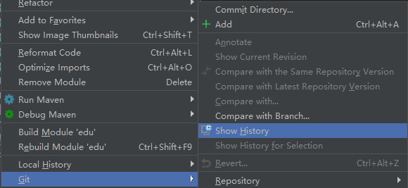 IDEA Git操作之本地commit，未push到远程