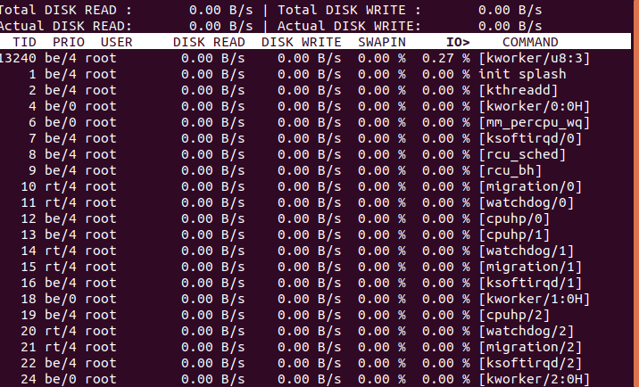 linux查看cpu, memory, io使用状态