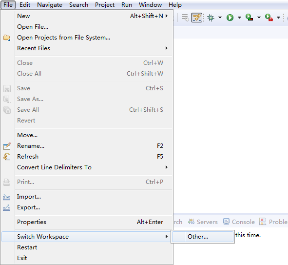 eclipse如何更换工作空间