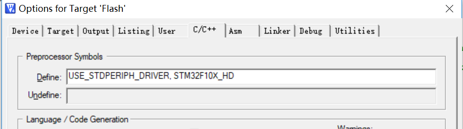 宏USE_STDPERIPH_DRIVER 和 STM32F10X_HD