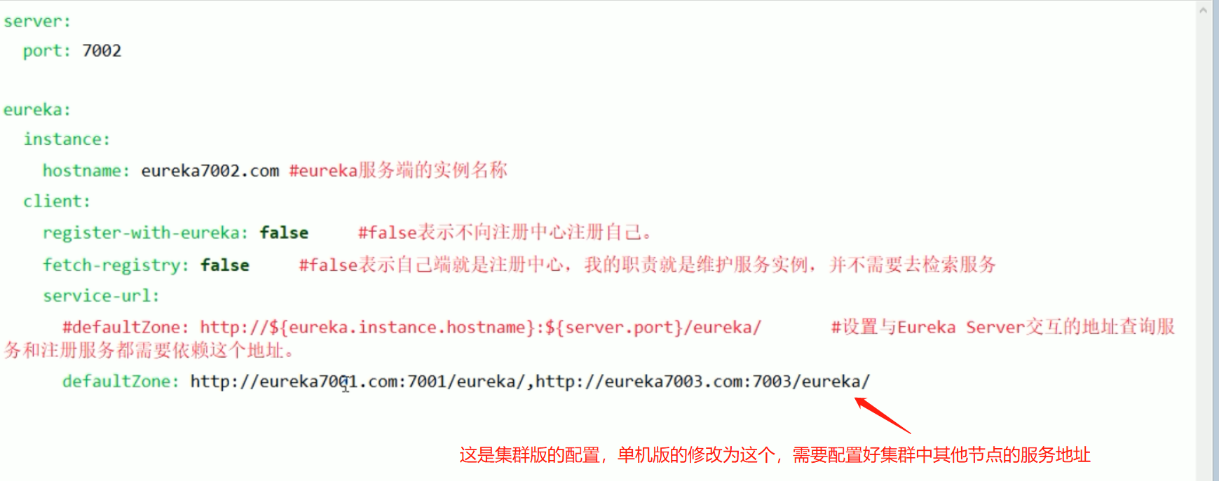 Eureka的集群配置