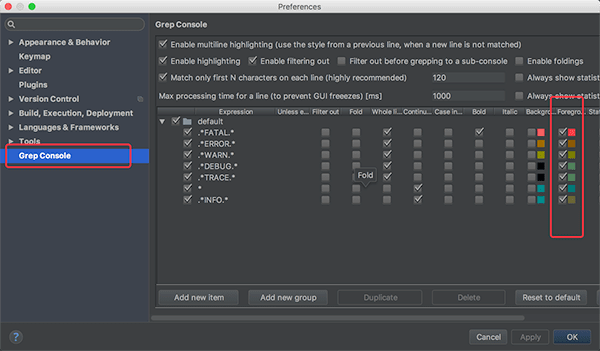 IntelliJ IDEA 安装 Grep Console 自定义控制台输出多颜色格式