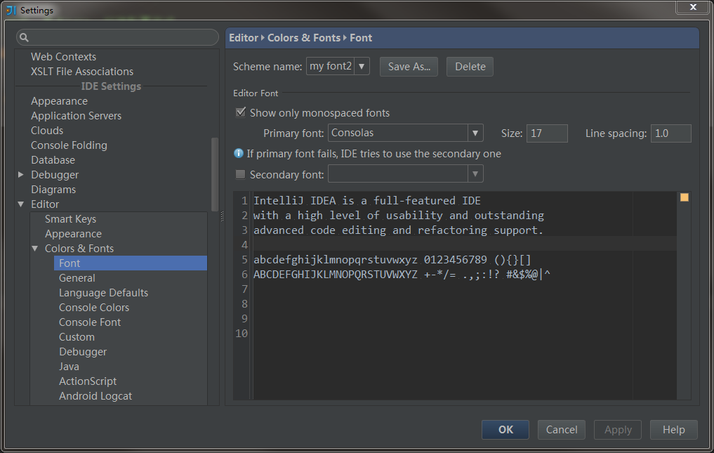 Intellij IDEA 13 基础设置