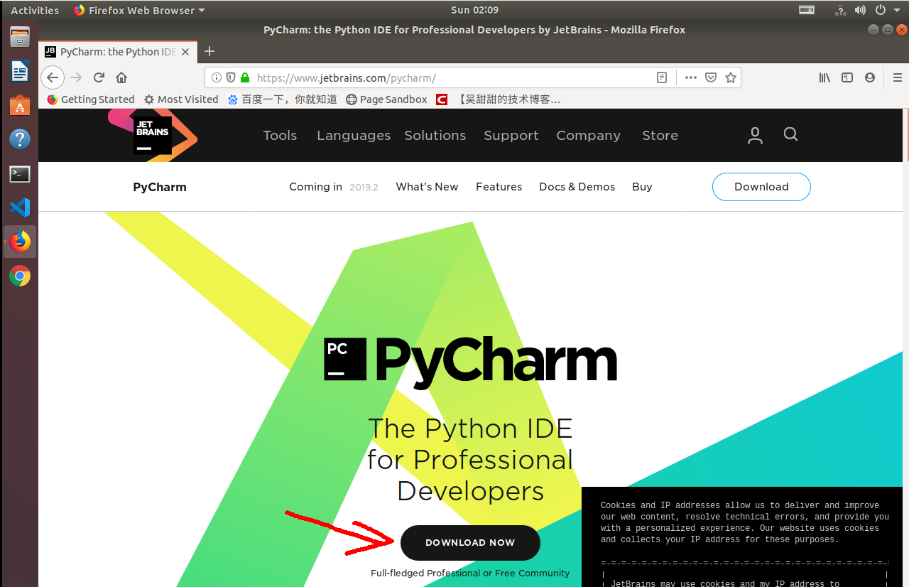 在Ubuntu 18中安装Pycharm及创建Pycharm快捷方式