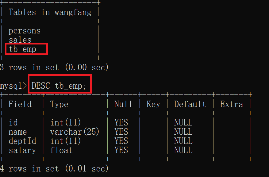 MYSQL数据库——表的基本操作（定义表的约束、查看表的结构、修改数据表、删除数据表）...