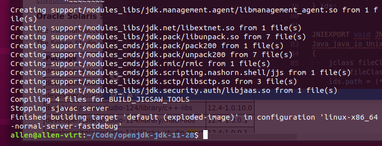 ubuntu下编译openJDK11