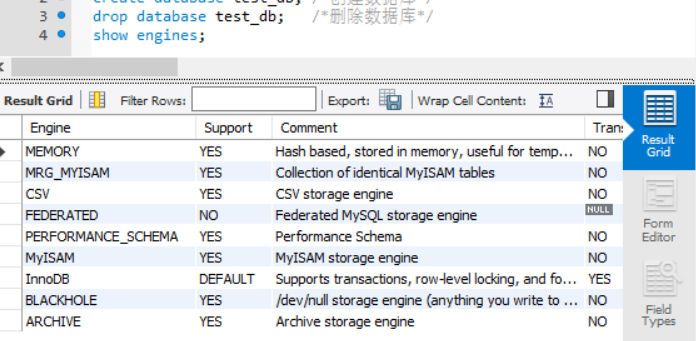 MySQL知识整理3—数据库的基本操作