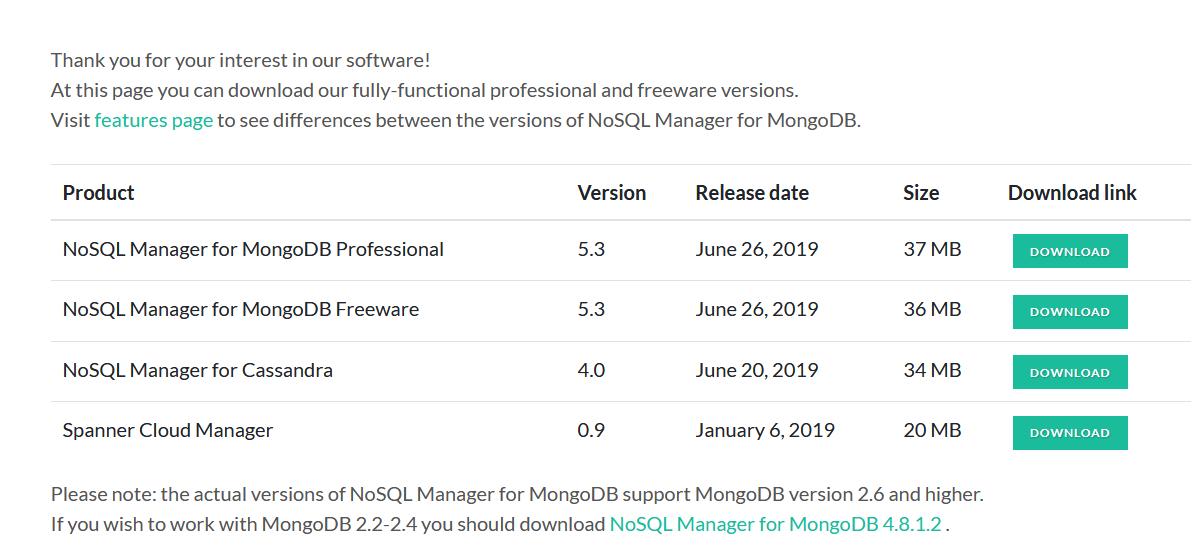 mongodb管理工具下载