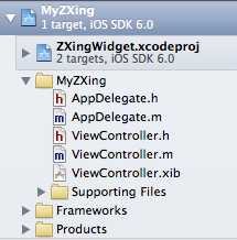 【iOS QR Code】集成ZXingWidget（XCode Version 4.5.2，iOS 6.0 SDK）