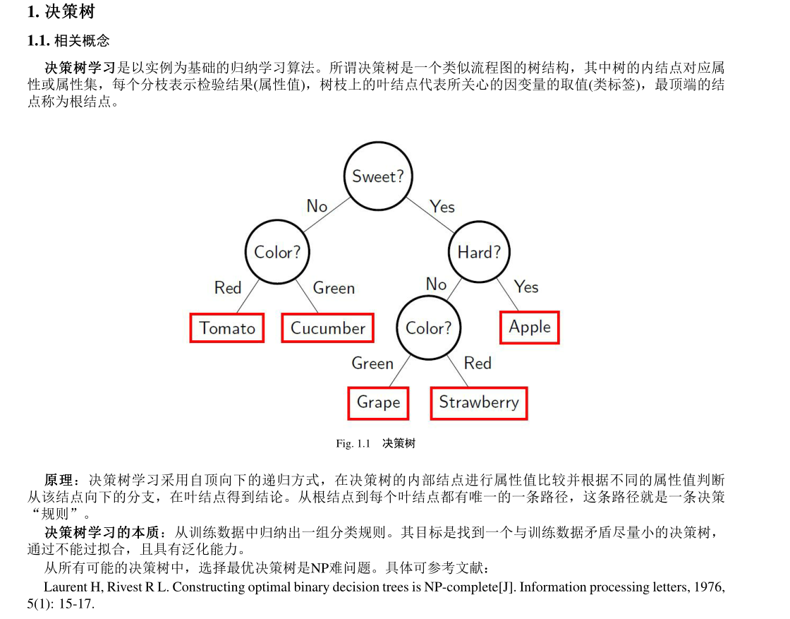 决策树模型(ID3/C4.5/CART)原理和底层代码解读 学习笔记