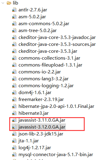 eclipse中lib包删除不了 在整合SSH过程中javassist包重复且无法删除如何解决