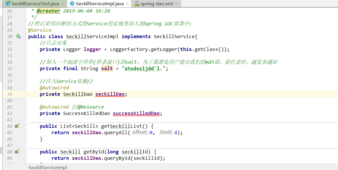 IntelliJ Idea解决Could not autowire. No beans of 'xxxx' type found的错误提示