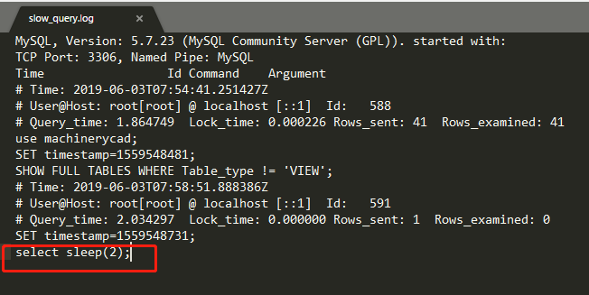 开启 MySQL 慢查询日志