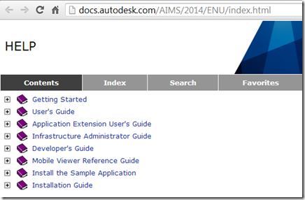 Autodesk Infrastructure Map Server 2014的开发文档在哪里？