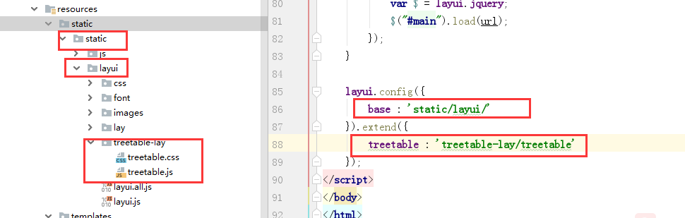 LayUI树形表格treetable使用详解