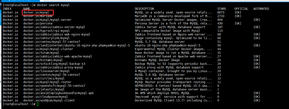 docker安装mysql，并使用navicat连接