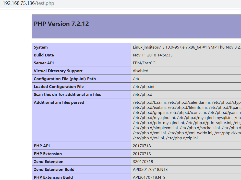 CentOS7yum安装nginx+php7+mysql