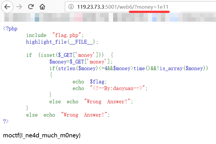 moctf-我想要钱(代码审计)