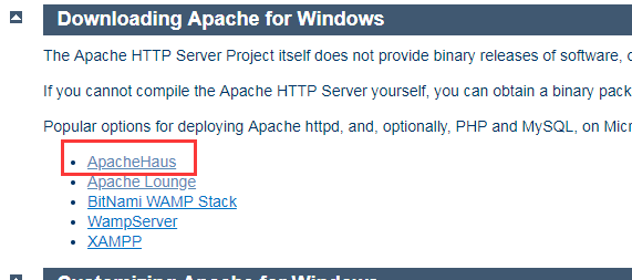 Windows安装apache+php的nts版本