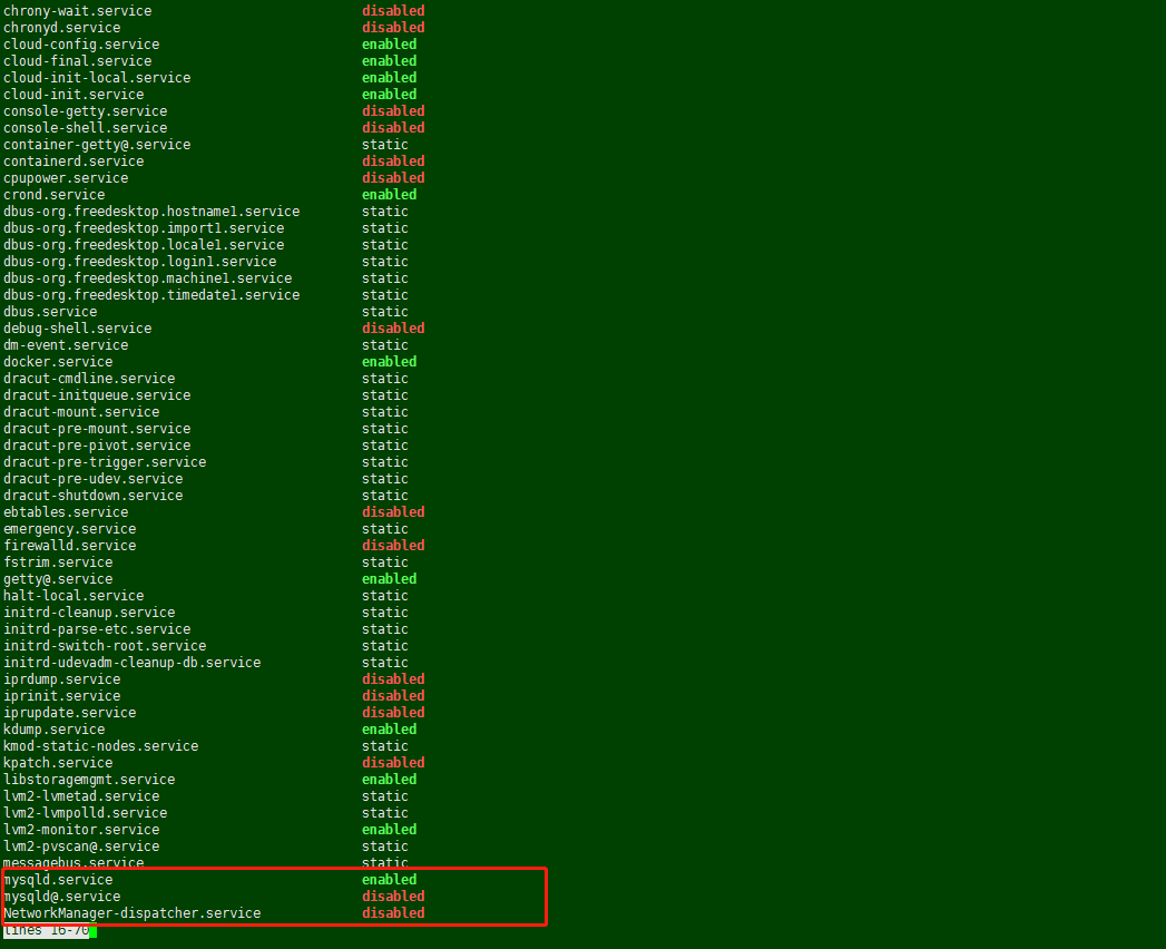 Centos7 Failed to start mysql.service: Unit not found. mysql关闭之后systemctl 重启不能用...