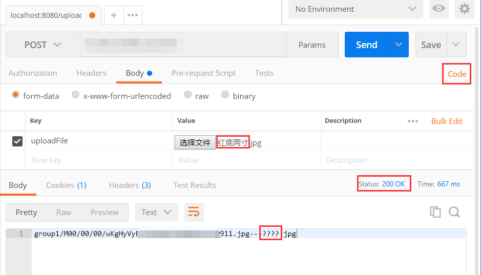 postman发起请求，返回值出现中文乱码，已解决（springmvc整合fastdfs出现的问题）