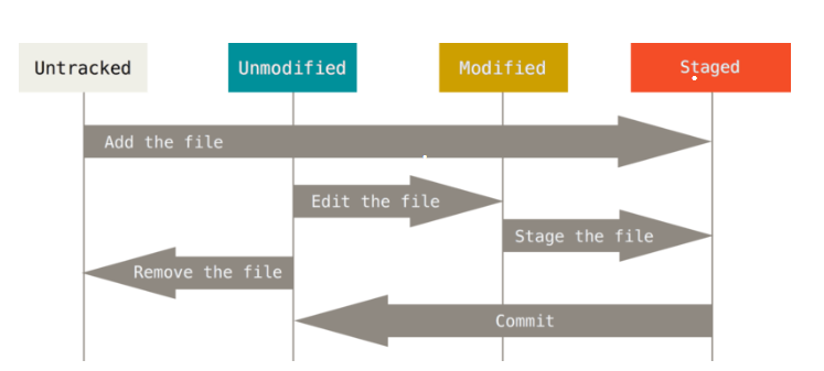Git仓库文件的几种状态