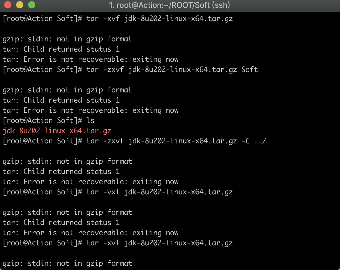 tar: Child returned status 1 tar: Error is not recoverable: exiting now的解决方法