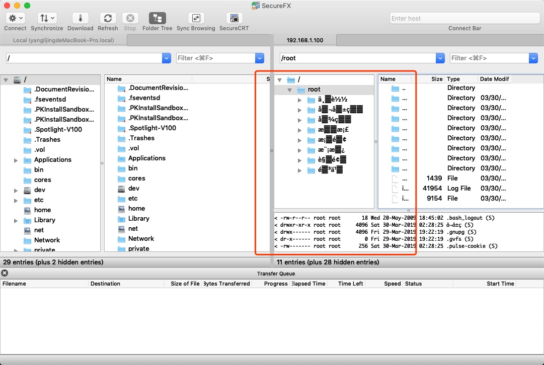 Mac SecureFX 打开时乱码