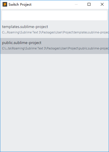 Sublime Text 3—Project(项目管理)