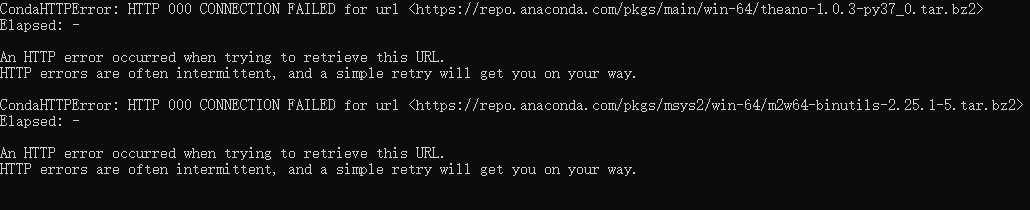 关于使用Anaconda出现CondaHTTPError问题的解决