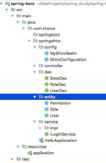 [java] Shiro 框架学习 （二）Spring Boot 整合