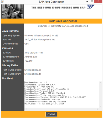 SAP接口编程 之 JCo3.0 系列 (01)：JCoDestination