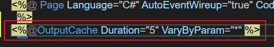 Cache缓存【ASP.NET】