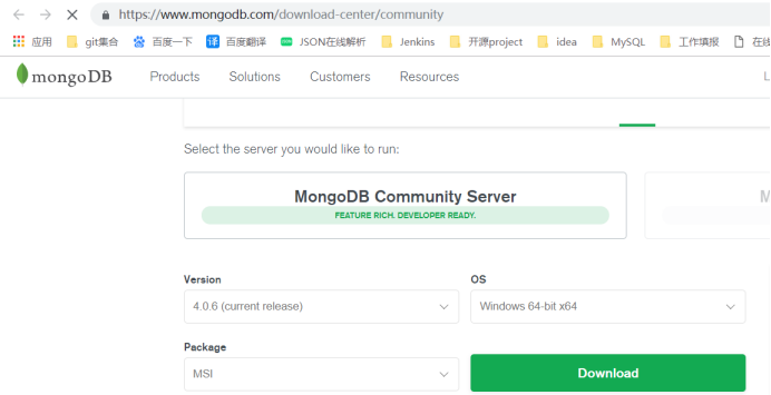 Win10安装MongoDb