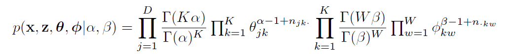 Collapsed Variational Inference(Collapsed变分推断)算法以LDA推导为例