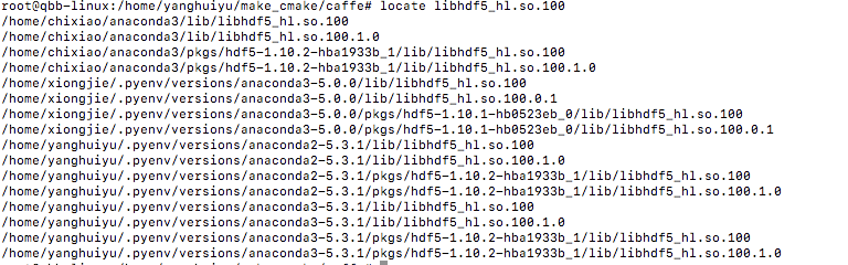 caffe训练出错：build/tools/caffe: error while loading shared libraries: libhdf5_hl.so.100: cannot open s