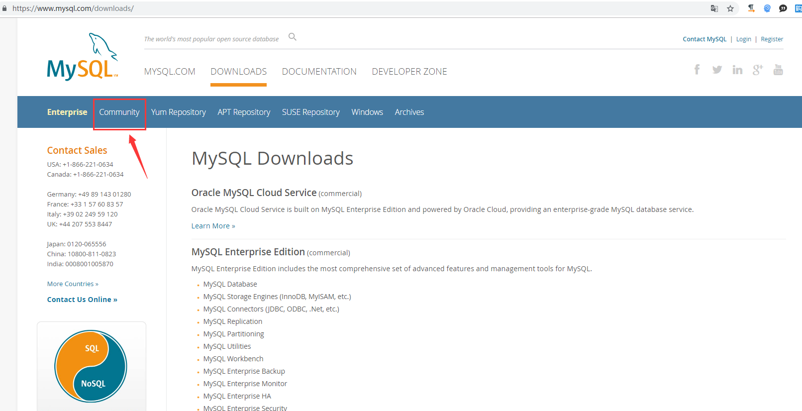 MySQL 下载