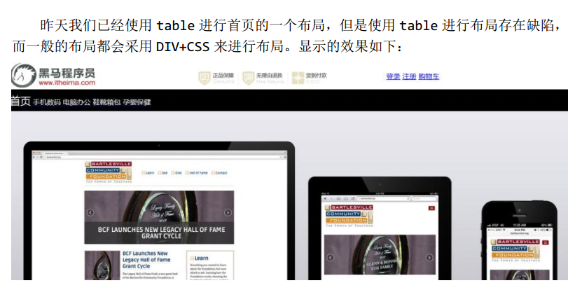 HTML&CSS——使用DIV和CSS完成网站首页重构