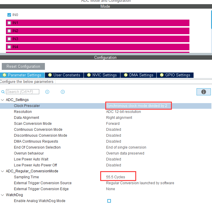 stm32f0 hal adc配置