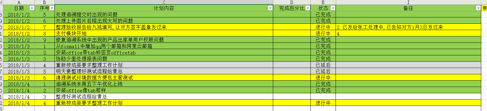 Excel中如何改变符合条件的某行记录的背景色