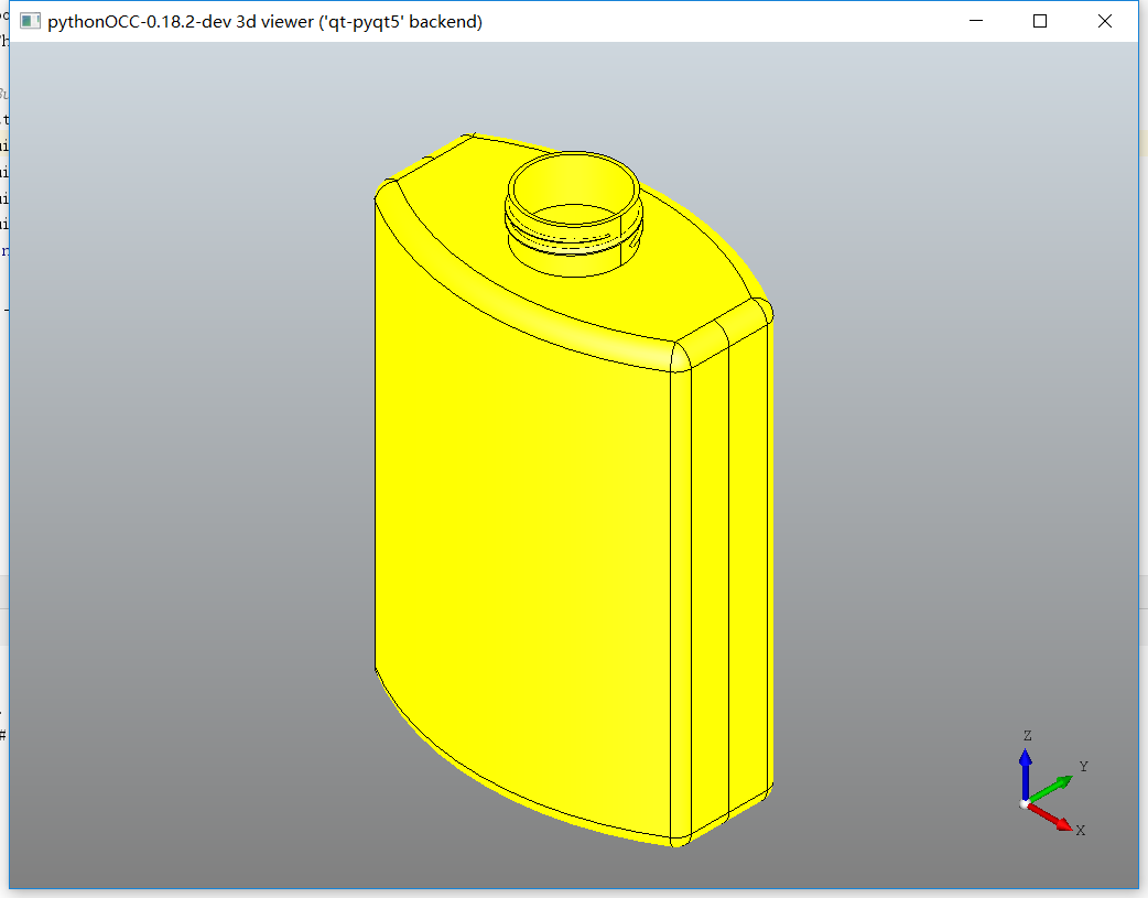 pythonOCC例子搬运：4.经典瓶子造型