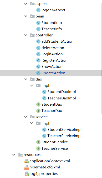 学生信息管理系统web版（Struts2+spring+hibernate）