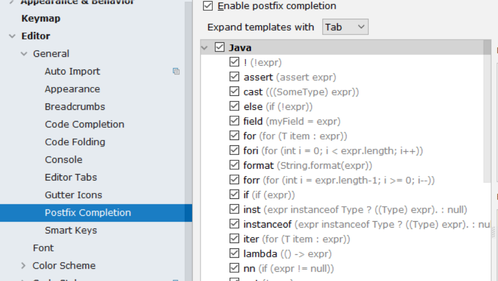 IntelliJ IDEA实时代码模板(Live Templates)