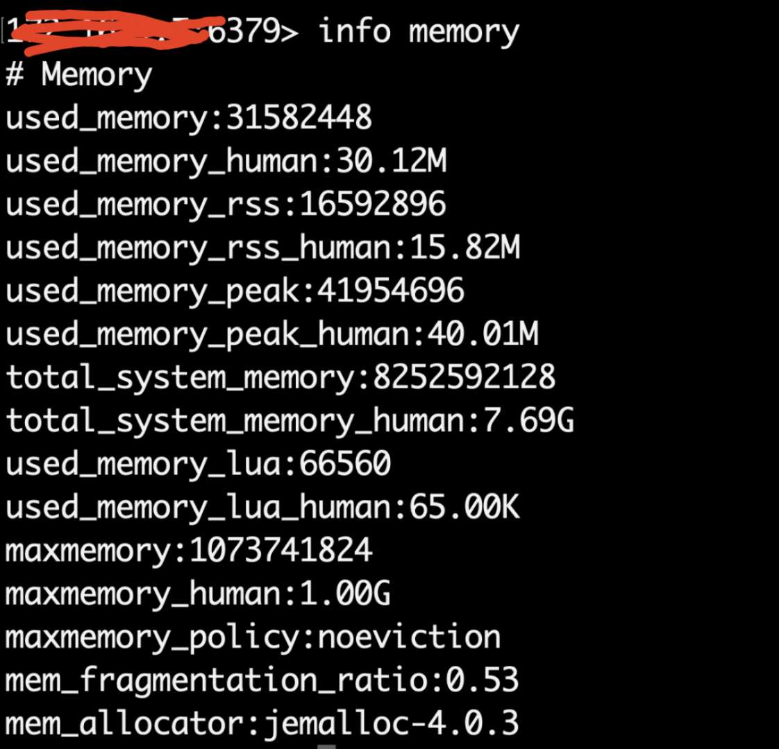 info memory