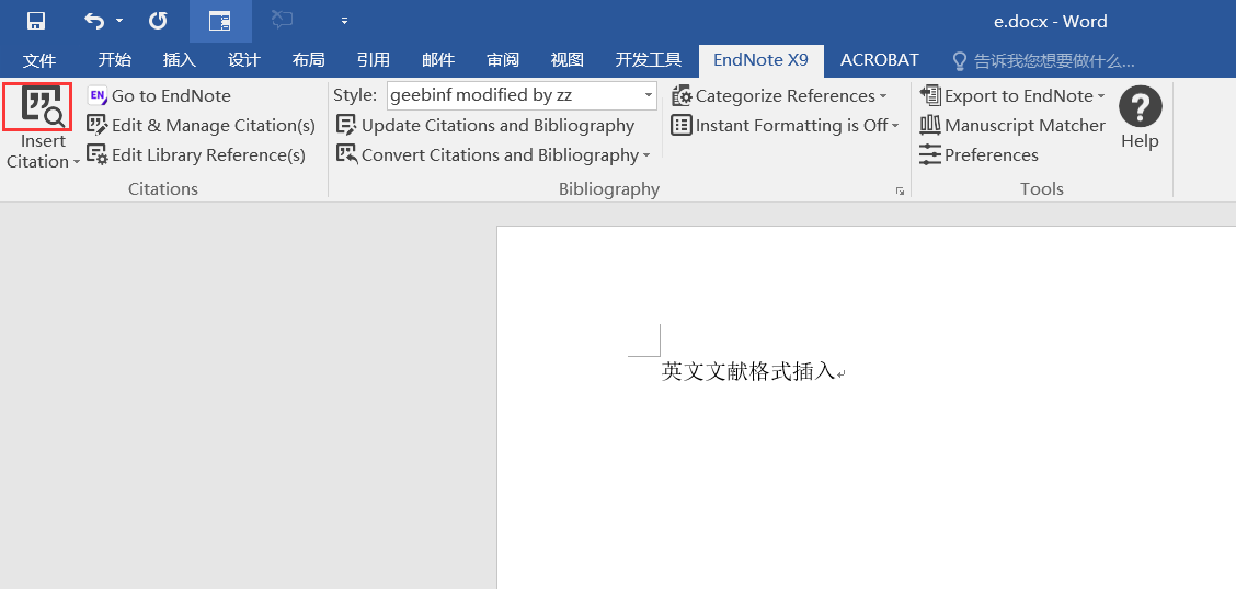 endnotex9英文文獻導出irs格式打開