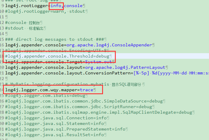 MyBatis3 用log4j在控制台输出 SQL----亲测，真实可用