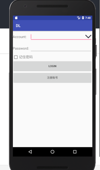 Android编写一个登录界面，利用数据库实现记住密码，注册账号，强制下线，以及类似QQ的下拉列表登录功能
